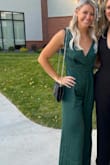 I am obsessed with this jumpsuit. Wore it to a wedding and got tons of compliments!!! Super comfortable too:) - Jessica K.