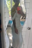 I wanted an extremely simple and elegant dress... I had NO idea the quality I was getting and was worried about ordering online- esp a website I hadn't used before. OH EM GEE. This dress felt amazing in quality, fit well and dazzled in general. I added my own accessories (arm tassels) but I cannot speak highly enough about this dress. I am 5'6 and about 133 lbs or so and ordered the small. My bust is a 32D and I have a rounder torso lol but it fit so well and accentuated my curves; I wouldn't have wanted it any smaller or bigger. Also I had to hem the bottom a bit too for length...
Thank you for making my elopement/ wedding so special. xoxo - Cassandra M.
