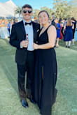 Wore this to a black tie wedding and it was perfect! It fit the occasion perfectly and was comfortable, supportive, yet still felt stylish! The only downside I would mention is the tight zipper on the side...although the dress fit, I needed extra hands to help get the dress zipped. If your chest is on the larger side, I would recommend sizing up in order to zip. - Morgan Z.