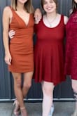The dress is great: the length was not too long for me (which is always a struggle), the chest portion stayed tightly against my skin( even though I do not have a chest), and the zipper stayed zipped all night(despite me dancing all night). The reason why I will not give it all 5 stars is that the dress IS swell made and looks expensive- the fabric was just thin enough to show my padded underwear line (I'm a thin girl I need so extra help in the trunk area =) so I had to not wear them that night. All in all great dress and really really really recommend it! - Sydney D.
