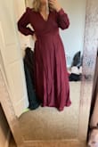 This dress was truly beautiful. I received so many compliments throughout the night I wore it! I would say to size up if you're busty. I ordered the large and it did not cover me at all like it should. The size up was much better! 10/10 - Krystal K.