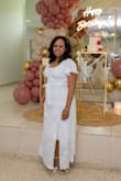 I ordered this dress honestly because it was on sale and I needed a white outfit for a surprise birthday party in Puerto Rico. It fitted better than I expected. A little tight around chest and low cut (I used a white tank top) but otherwise very pleased with the dress. - Cynthia T.