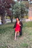 I wore this for my graduation pictures and it was perfect! Fits true to size and the color is beautiful - Faith E.