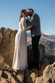 Fits true to size. Quality is good. I eloped in it! - Mary A.