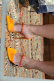 Love these heels and the rhinestone details make them pop! - Robin E.