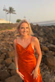 This dress is gorgeous in person. So comfortable and I felt so chic wearing it. - Carolyn B.