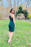 This dress was perfect! The fabric is nice and stretchy! I received many compliments. Would absolutely recommend!! - Marissa W.