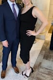 This dress looks so good on everyone! The material is so stretchy and forgiving and looks high end. I got loads of compliments! - Sarah M.