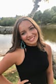 A little bit of stretch and very comfortable.   My daughter wore it to a country themed dance at school.  She loved it!! - Amber M.