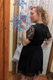 I absolutely adore this dress.  Got many compliments, and felt beautiful in it.
The only tiny thing I would change is the band that goes just under the bust on the waist was ever so slightly tighter than I liked.  NOT a dress ruiner, and definitely wouldn't go up or down a size, but a little stretch in that particular area would be nice. - Rachel B.