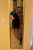 LOVE this dress! Sexy without being too flashy or revealing. I needed an XL because of my hip measurements so it's a tad loose in the arms, but fit my body perfectly. Can't wait to wear it to my cocktail! - Jackie B.