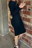 Ordered this dress for a wedding and I loved it!! I do have narrow shoulders and had to use double sided tape for it to stay. Other than that it fit perfect and was stretchy. - Sophia J.