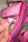 I am so sad about these shoes. When I tried them on I completely fell in love with them! The color is amazing, the fit is perfect, and they are SO COMFORTABLE. I was so excited to wear them. I wore them to one event with no issues. Then, the second time I wore them.. the ankle strap completely broke off. This was from normal wear; it happened while I was walking down the street (not even dancing or anything!). They are now completely unwearable and I'm so upset because they were the best shoes ever until this happened. - Kelly M.