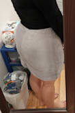 Always a hassle to find skirts that fit. I have 29/30 waist and my hips are 42. I have a big butt so skirts are always a miss. This one fit perfectly. Hugs my curves but doesn't suffocate my legs or squish me. It is fitted but not tight. I'm 5'4 and weigh 160. Hope that helps - Angelica T.