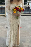 This dress was perfect!! I was nervous ordering a dress online but it fit like a glove. I'm short so I did have it taken up a few inches but I loved It - Carley F.