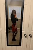 The material around the waist is a little on the thick side. Its not bad though. Overall it fits well I would prefer the waist was a little tighter. - Rachel M.