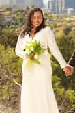 This was exactly the same lace rich looking wedding dress I was always looking for. 
First I ordered size M and it was bit larger and then I exchanged it to Size S and it fitted me so well. Everyone complimented the dress and the dress made me a beautiful bride. - Kalani J.