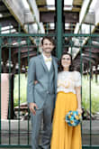I wore this dress under a lace top for my wedding. I was 5 months pregnant at the time, so the dress was super bump-friendly. I got so many compliments on this dress!! - Nicole S.