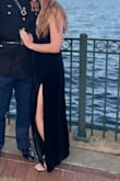 For such a simple dress, I got so many compliments on it! The slit hit at the perfect spot for my height where I was never worried about it showing too much but it was high enough to be bold. It was so comfortable and I loved that the straps were adjustable! - Tiffany R.