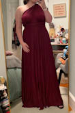 This dress was perfection in every way. It was comfy, versatile, and stunning. I wore it to a formal event and received many compliments. It didn't wrinkle and I loved all the different ways it would be worn. - Erin H.