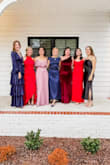 Loved this dress! I'd been looking for a tiered formal for a black-tie wedding and everything was super expensive until  I found this. The fabric was soft and great quality. Super fun to dance in. I did sew in bra cups and lessened how deep the V was, for my own comfort level. Lots of compliments :) I did run out of time to steam it... would recommend working that into your get-ready time allotment! If you're on the shorter side, you'll probably need to hem it. - Grace R.