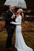 This dress was absolutely perfect for our Nov 11 Elopement. The material was nice and thick and felt expensive. You would have thought I paid more for this dress. - Dani M.