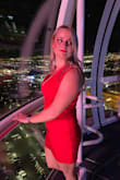 This dress is super flattering. The material is thick and great qualify. Its very low cut so a bit tough for me to keep the girls in. - Fallon C.