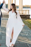 This was the perfect dress for my engagement pictures. I looked for months for a dress that was classy and elegant and would elevate the pictures. I have received so many compliments on it. So happy after multiple dresses, this is the one I chose! - Jacqueline V.
