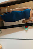 I think this is a really great dress. It's very stretchy and comfortable, and I'm 93% happy with my purchase. I wasn't expecting the color that I got, on the website it says the dress is a deep teal which I would say is true, but the color in the picture is very different from what it is in real life. On the website, it's definitely more green than blue, arguably completely green, but in person, it's quite blue but will switch depending on the lighting of the room. It's not a bad color, it's just not what I was expecting. I think I'd like this dress to be .5" shorter than it is now, but that's just personal preference. 
As far as sizing is concerned, I'm inclined to believe that it's not so much a result of manufacturing, but merely how I like my clothes to fit. The small is a perfect fit for my bust, it's supportive enough for me to not where a bra with it, which is saying something. But everywhere else it's just a hair loser than I would have liked. The XS would've been too tight on top, but perfect elsewhere - Ashley M.