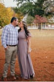 Great quality! If you have an hour glass figure, size down. I got a large and it was very loose. It fit great at the top though so I don't think sizing down would have been a good option either. There was a big gap in the back and it really showed my back fat rolls. Other than that it's a beautiful dress! - Rebecca A.
