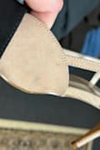 Ordered in a 7, it was too small so I sized up to an 8. The 7s were in nice condition when I received them, but the 8s arrived with scuffed/discolored suede in a couple of places. I bought these for my wedding so I was a bit disappointed, but I still may wear them regardless because no one will see them anyway! The shoes are comfortable enough, I would have LOVED this style in a block heel! - Elin C.