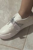 I appreciate that your comments helped me with sizing. I normally wear size 8 for Lulus shoes, but based on the comments, I decided to go a half size down. They are not heavy and feel comfortable. The details on the shoe had some very noticeable threads, otherwise, everything was fine. - Ana A.