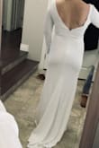 This was by far my favourite out of the four dresses I ordered. The fabric was nice and heavy, fitted perfectly, hit all the right places. There will be a few alterations (make the sleeves a bit more snug all the way down, add padding to boob area as it is a little big and possibly deepen the v-neck and add a slit) but for a $99 dress, I can justify the cost of hiring a seamstress. - Cass M.