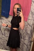 I am obsessed with this dress. It fits perfectly! It is not too long either. It is the perfect combo of sexy yet modest! - Annie K.