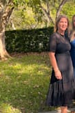 This dress fit just as the picture depicts. I was very pleased with the quality the fit it was perfect for my occasion, a memorial service and dinner at out with my family. - Ellen R.