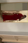 This dress is super nice quality and it is stretchy so there's room to move around. I will say the bust actually fits large. I normally get a L or XL. I got L intending to lose a bit of weight (it's for a wedding) but actually have to get it altered just because I am more heavy set on the bottom so I do have room in the bust. I will say those with a bigger bust will have room but will not be able to wear some sort of sticky bra and or boob tape. The hem is perfect for those maybe 5'5" and taller but with heels, it's okay for me. The neckpiece is also not too tight. Personally, I will not be wearing it with the neckpiece and will be getting it altered but just because it is not my personal style choice. Definitely recommend. this is for a black-tie wedding I am attending and I think it's the perfect fit! Attached are pictures with and without the neckpiece. - Alexa L.