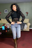 This is a beautiful bodysuit but a little uncomfortable in the bottom , It feels very uncomfortable , but looks beautiful - Nancy S.