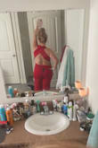 Great colour for the holidays. Had to get it hemmed as it was too long but I'm only 5'4". - Dominique D.