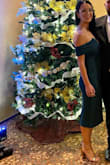 Okay, this was literally the best dress I've ever worn. It fit perfectly (as someone who is all torso, short legs, not booty, but very chesty, I struggle with dress sizes) &. Hugged all the right places, fell where it should. Was so comfortable and I wasn't adjusting it all night. The green was perfect, as pictured in the ad, and was great for a December wedding. So many compliments and I can't wait to wear it again. - Olivia G.