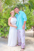 It was beautiful on and fit like a charm!! Little bit long but it can easily be altered! Perfect for our beach wedding! - Amber R.
