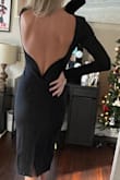 Love this dress! Sexy and classy. A little long in the arms on me but still in love! - Jen F.