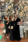 I love this dress. It's very flattering! I ordered an XL based on the size chart and time crunch, but it was so stretchy I probably could have got a L and been fine. I have a 38DDD bust and had a ton of boob tape and fashion tape to keep me secure. I felt so beautiful all night. I will say - like most glitter clothing - glitter went everywhere that I did. I don't mind that though. I know some people do. Overall 10/10 very happy with the purchase. - Taylor L.