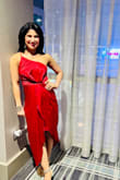 It's a beautiful stunning red high-low dress I got a million compliments. - Ashima C.