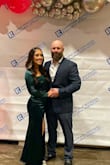This dress is gorgeous! I felt like a billion dollars! I did have to get the sleeves and length altered since I'm petite but other than that the dress fit like a dream. So many compliments! - Rachel F.