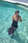 Came back from a party and wanted to go swimming and forgot my swimsuit. So I used this beautiful dress. It's perfect for parties and swimming. - Daniel W.