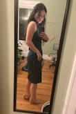 Got lots of compliments on this! I'm 5'1 so I hemmed it to fall just below my knee. I wore this to a wedding & the straps are a little big so they were fine until I started dancing. Not a huge deal, but I will be adjusting those before I wear again. - Olivia L.