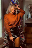 Love this sweater! I wear it all the time! Beautiful color and fit, highly recommend getting it - Julie H.