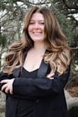 The perfect little black dress. Used it for grad pics and got a lot of compliments. The material is thick enough that I didn't have to wear a bra. I do wish the straps were adjustable though. - Shelby W.