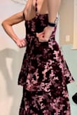 Ordered an XS, the top aspect was slightly too big. Ordered this for an out-of-town winter wedding and did not have much time for any seamstress work, so I returned it. This dress is a stretchy material, it has some give to squeeze into - but if it's too big there isn't much you can do! There is no XXS option either, so if you have a smaller bust/chest and typically wear XS tops I'd suggest ordering it in enough time to evaluate if you'll need it tailored to you! Also, it IS longer than the stated length, 53 inch 6 cm from strap to bottom; which in my case was a plus! I was afraid it would be too short, I'm not super short but I'm not super tall either. This dress hit the ground on my 5'6 body, which looked perfect with a pair of 1-inch platform heels! Overall, this dress is a fun and flattering material, perfect for fall/winter vibes. The ruffles are forgiving and the slit on the side adds a little flare to the overall look as well! - Michael M.