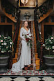 I can't believe how lucky I got to find this dress that fit perfectly for such a steal! I packed it in my carry on for our elopement and it didn't need steamed or anything. I did feel like the shoulders slipped down a little bit, but overall I loved the style and cut! - Bree R.